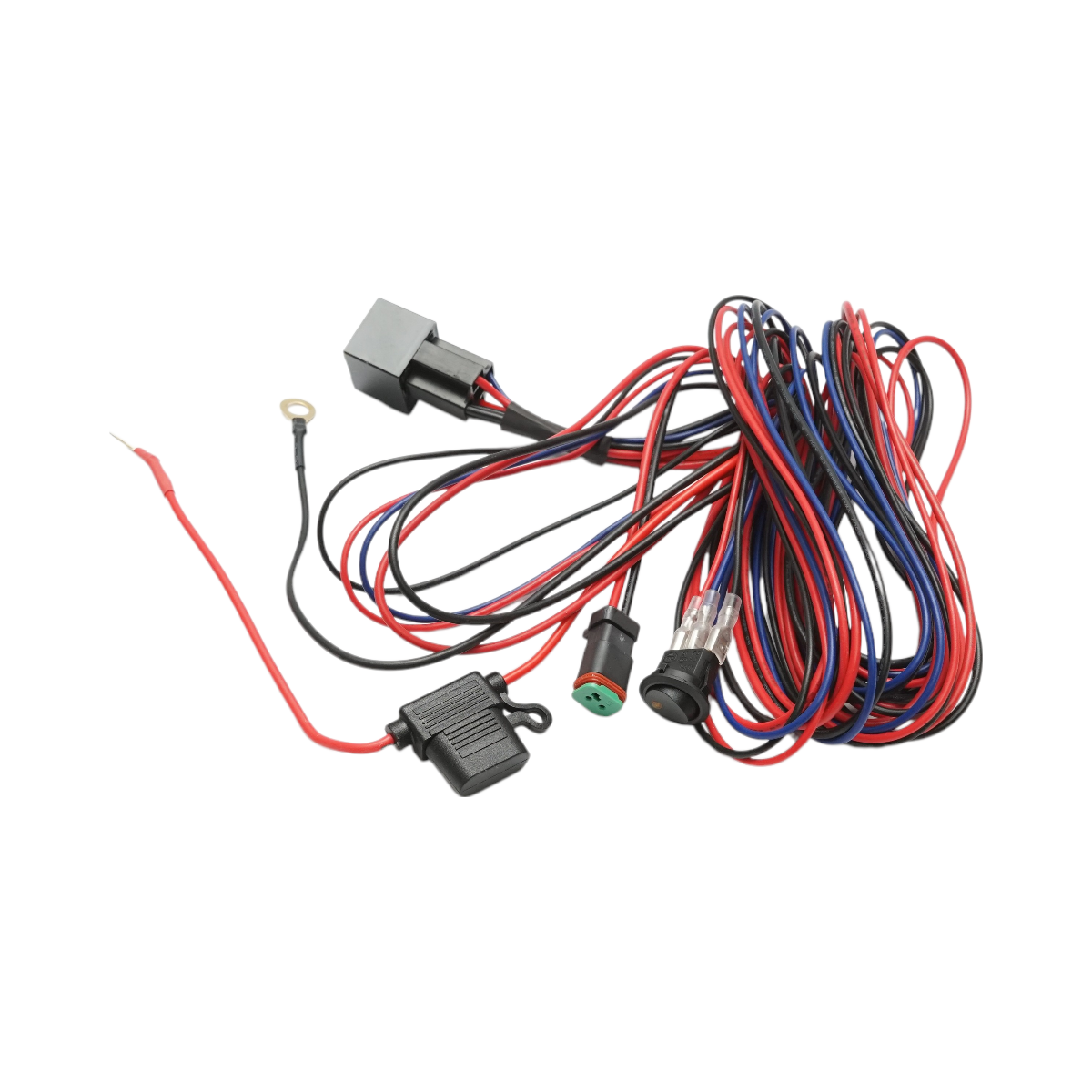 Cablaj cu buton releu si siguranta pentru proiectoare DC 12V/40A Breckner Germany