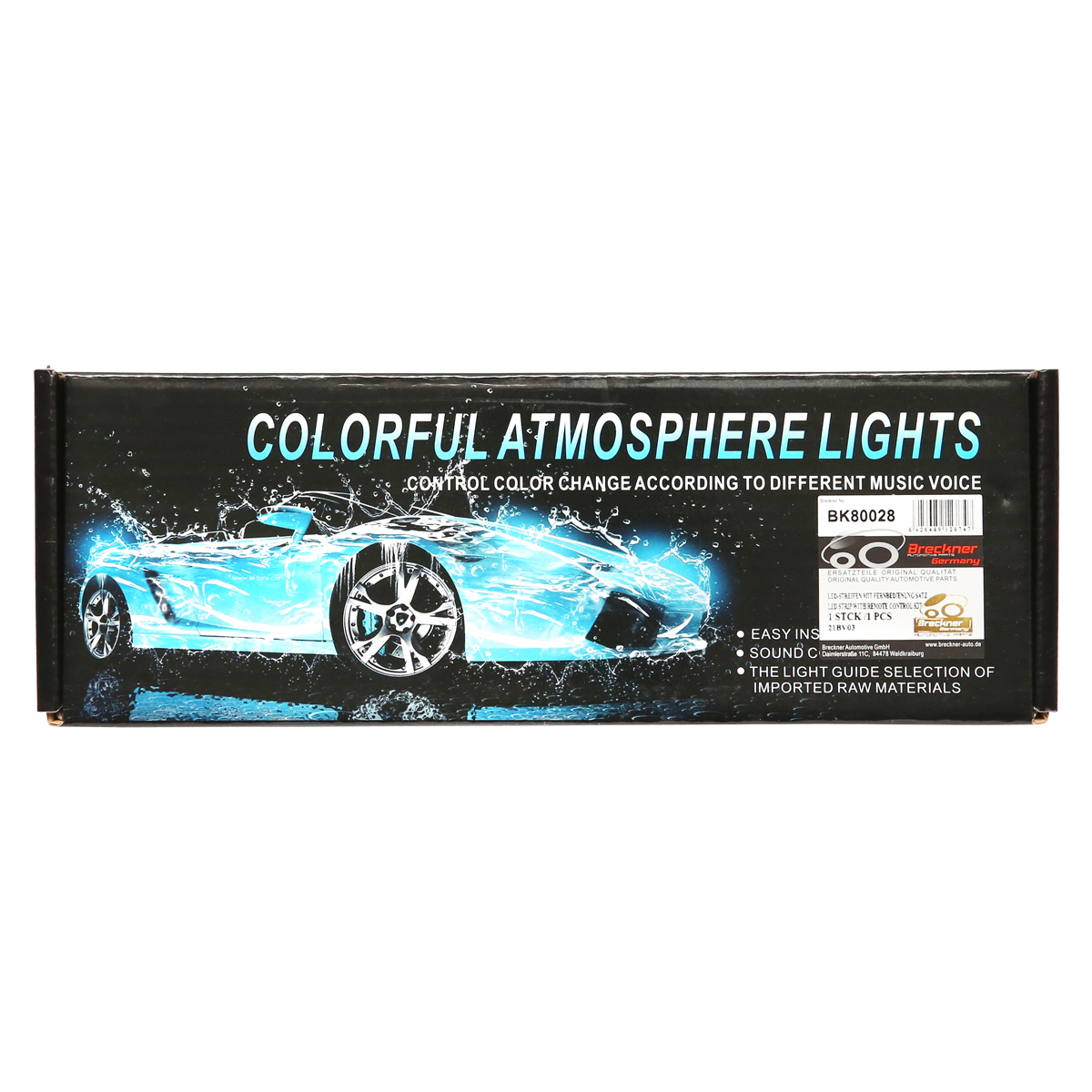 Kit lumini ambientale interior auto RGB LED 12V/6A cu telecomanda - imagine 7