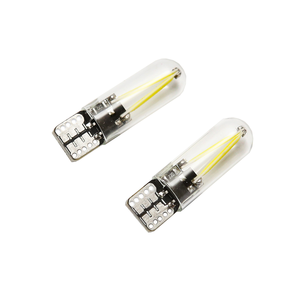 Set 2 becuri LED SMD 12V T10 0,04A lumina rece Breckner Germany - imagine 2