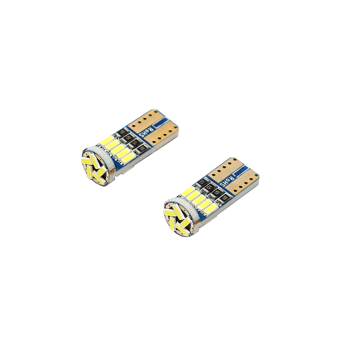 Set 2 becuri LED SMD 12V T10 0,05A lumina rece Breckner Germany - imagine 3