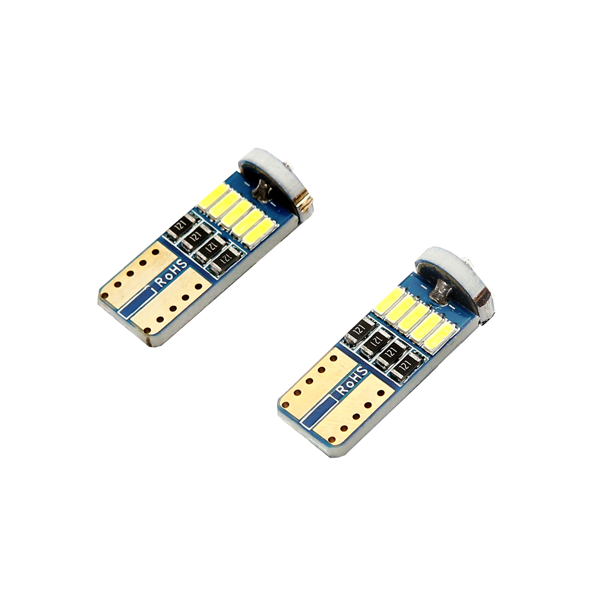 Set 2 becuri LED SMD 12V T10 0,05A lumina rece Breckner Germany - imagine 2