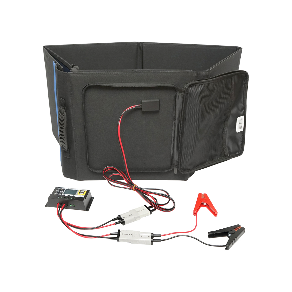 Panou solar 200W cu regulator tensiune 12/24V, 20A, 10 segmente (370x370x70mm) portabil tip valiza Breckner Germany - imagine 6