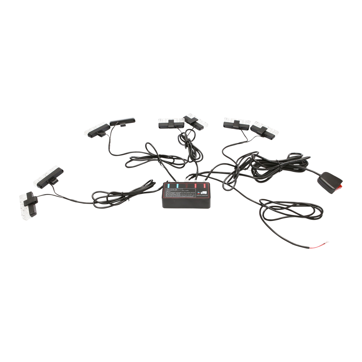 Set 8 stroboscoape cu 3 LED-uri, lumina galbena 12V Breckner Germany - imagine 3