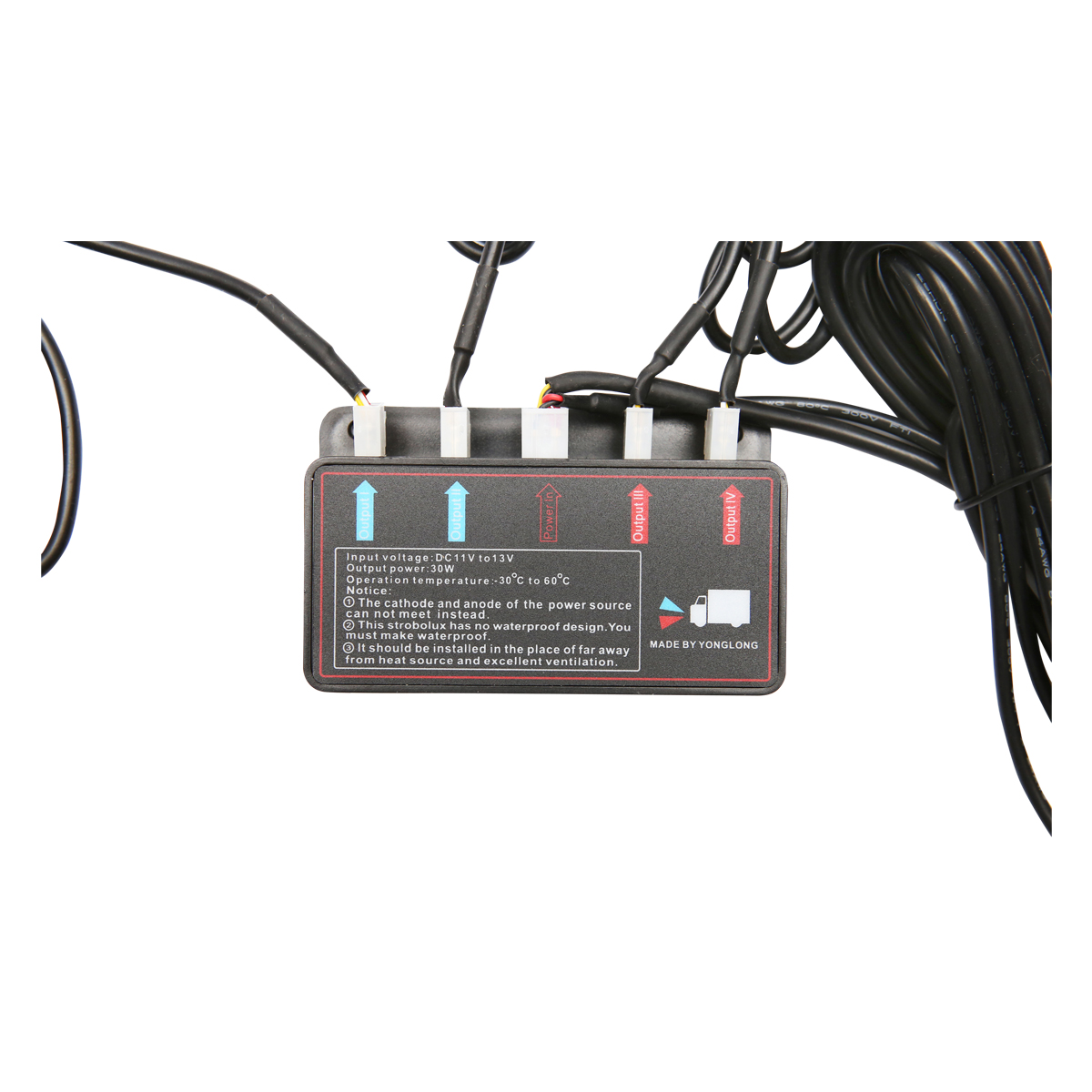 Set 8 stroboscoape cu 4 LED-uri, lumina galbena 12V Breckner Germany - imagine 4