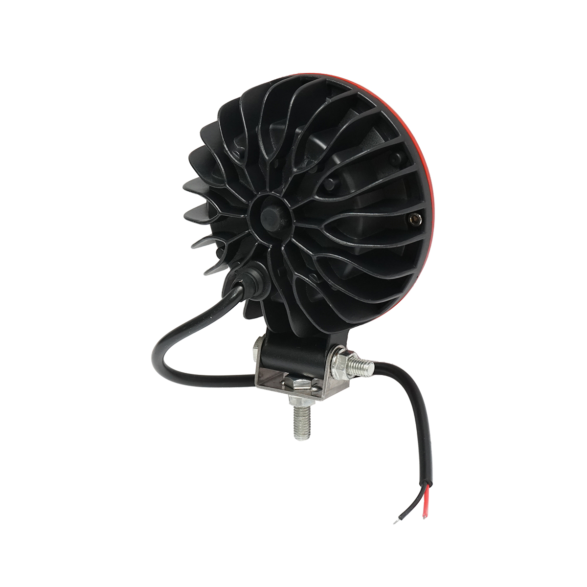 Lampa proiector rotund rosu cu LED 30W 12V/24V 10-30V Breckner Germany - imagine 5