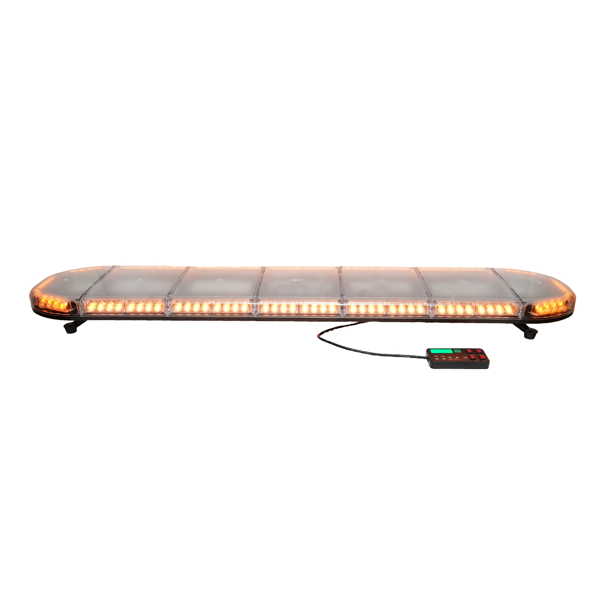 Rampa luminoasa girofar 12-24V cu lumina galbena 1520x275x125mm Breckner Germany - imagine 3