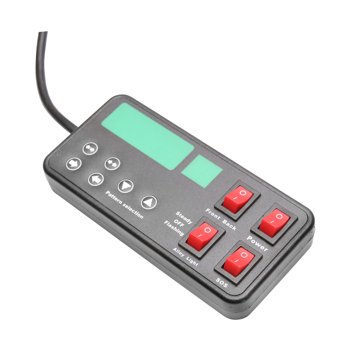 Rampa luminoasa girofar 12-24V cu lumina galbena 1750x275x125mm Breckner Germany - imagine 8