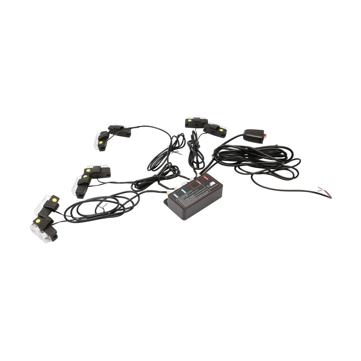 Set 8 stroboscoape cu 2 LED-uri, lumina galbena 12V Breckner Germany - imagine 4