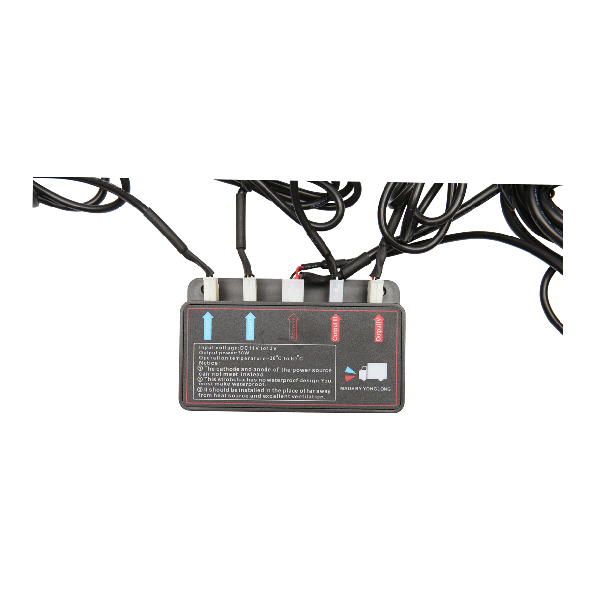 Set 8 stroboscoape cu 2 LED-uri, lumina galbena 12V Breckner Germany - imagine 5