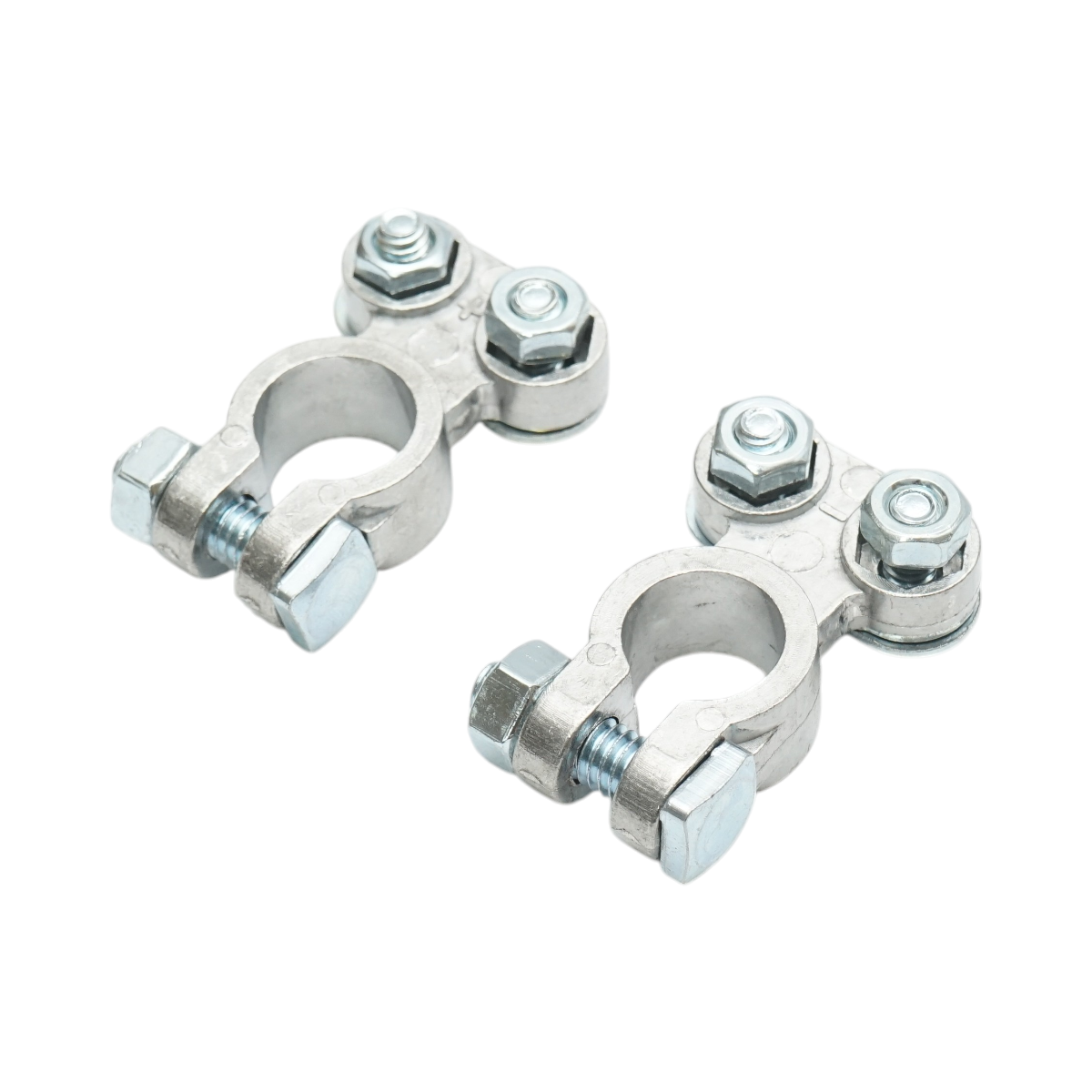 Set borne baterie de plumb cu strangere pe surub - imagine 4