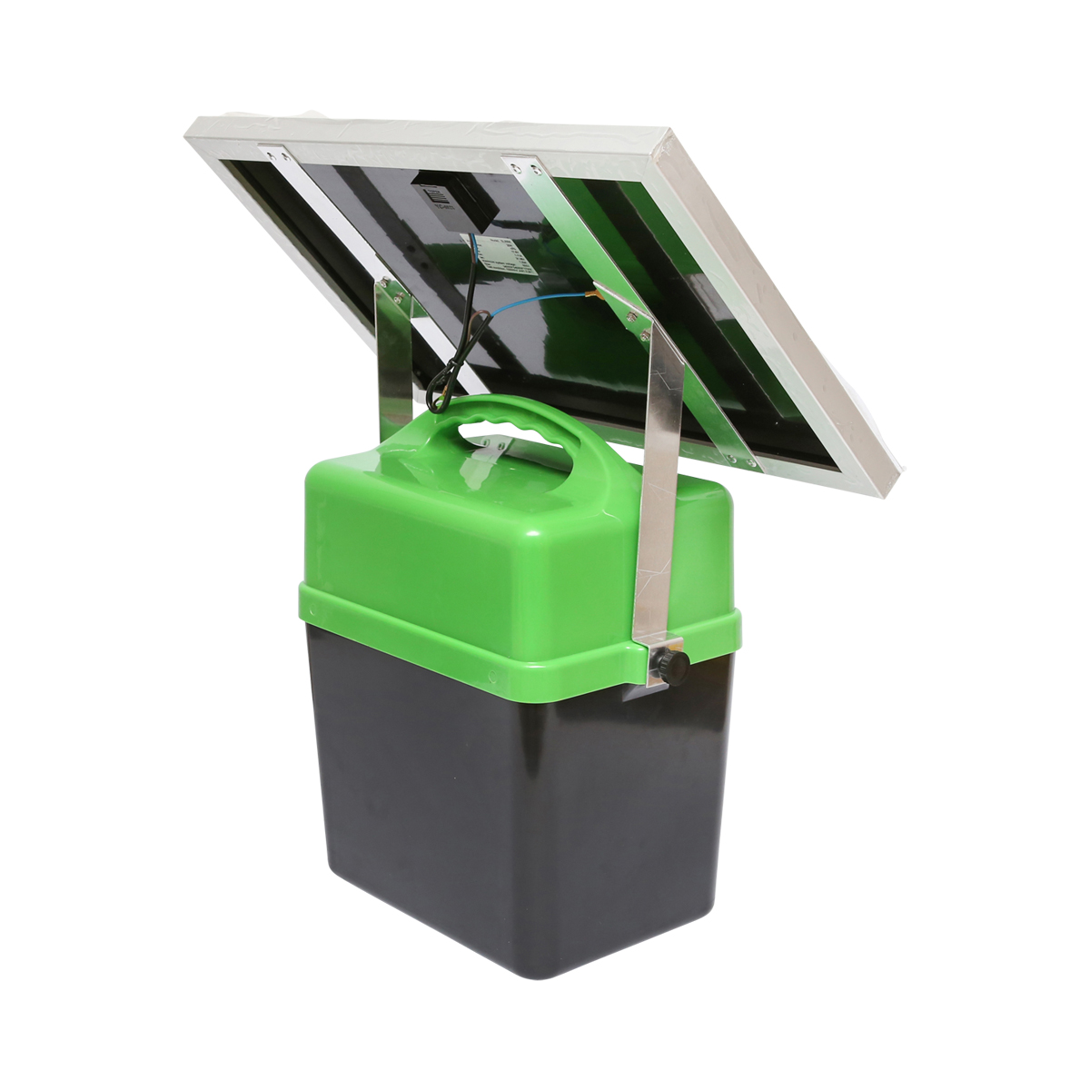 Aparat generator impulsuri 12V 6.2 Joule 40km cu panou solar 20W gard electric Breckner Germany - imagine 3