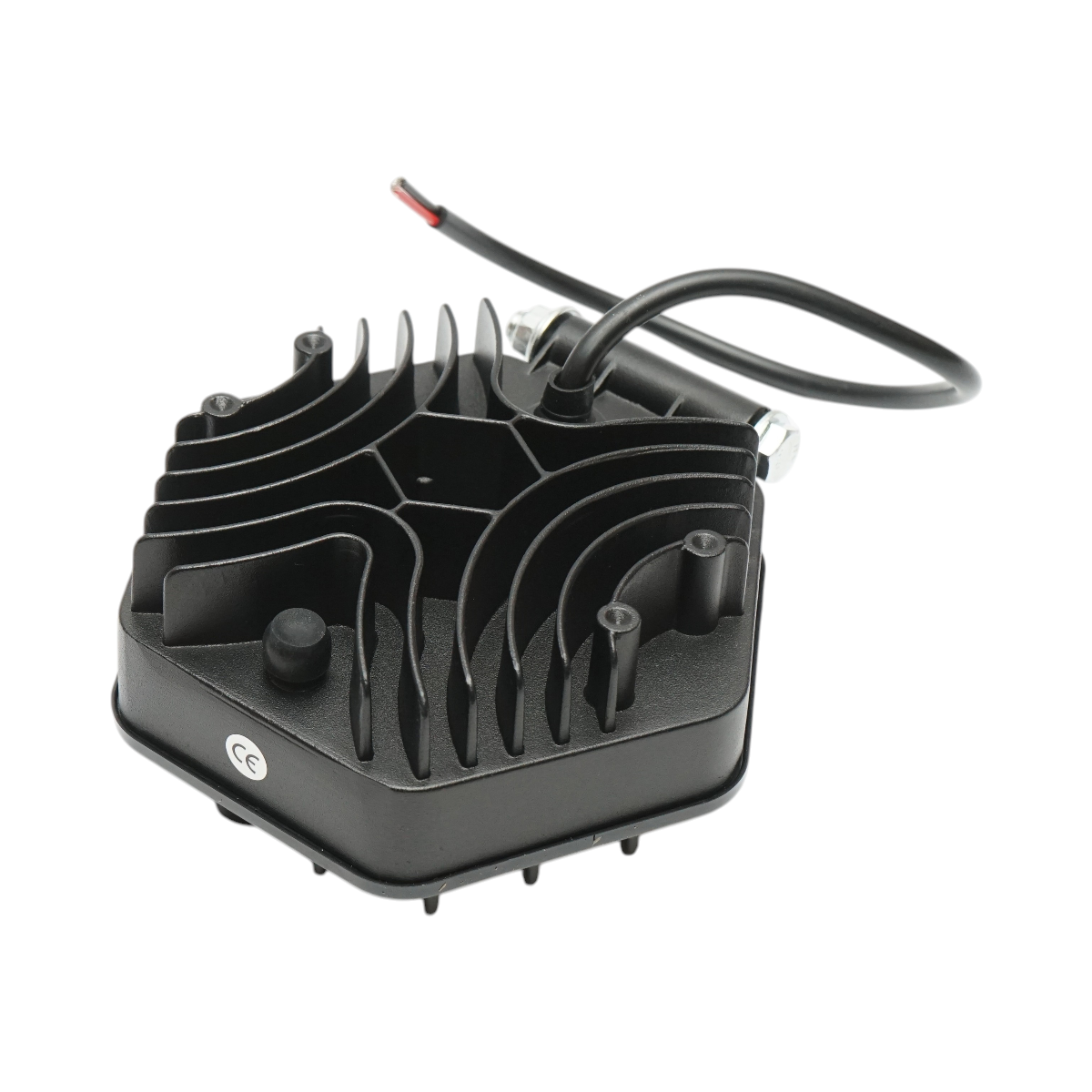 Lampa proiector hexagonal cu grilaj metalic negru, 9 LED-uri, unghi de radiere 30, DC 10-80V 27W Breckner Germany - imagine 6
