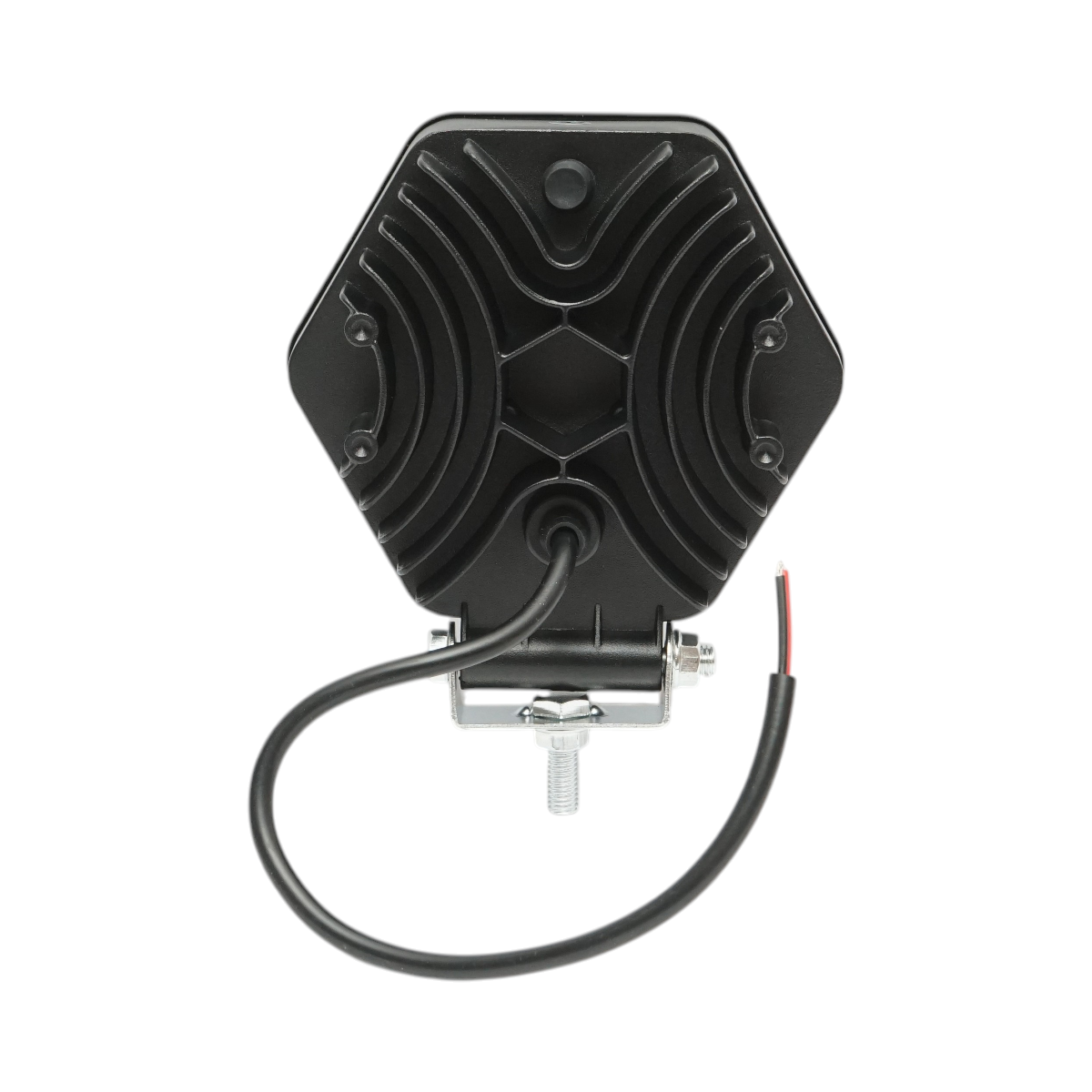 Lampa proiector hexagonal cu grilaj metalic negru, 9 LED-uri, unghi de radiere 30, DC 10-80V 27W Breckner Germany - imagine 2