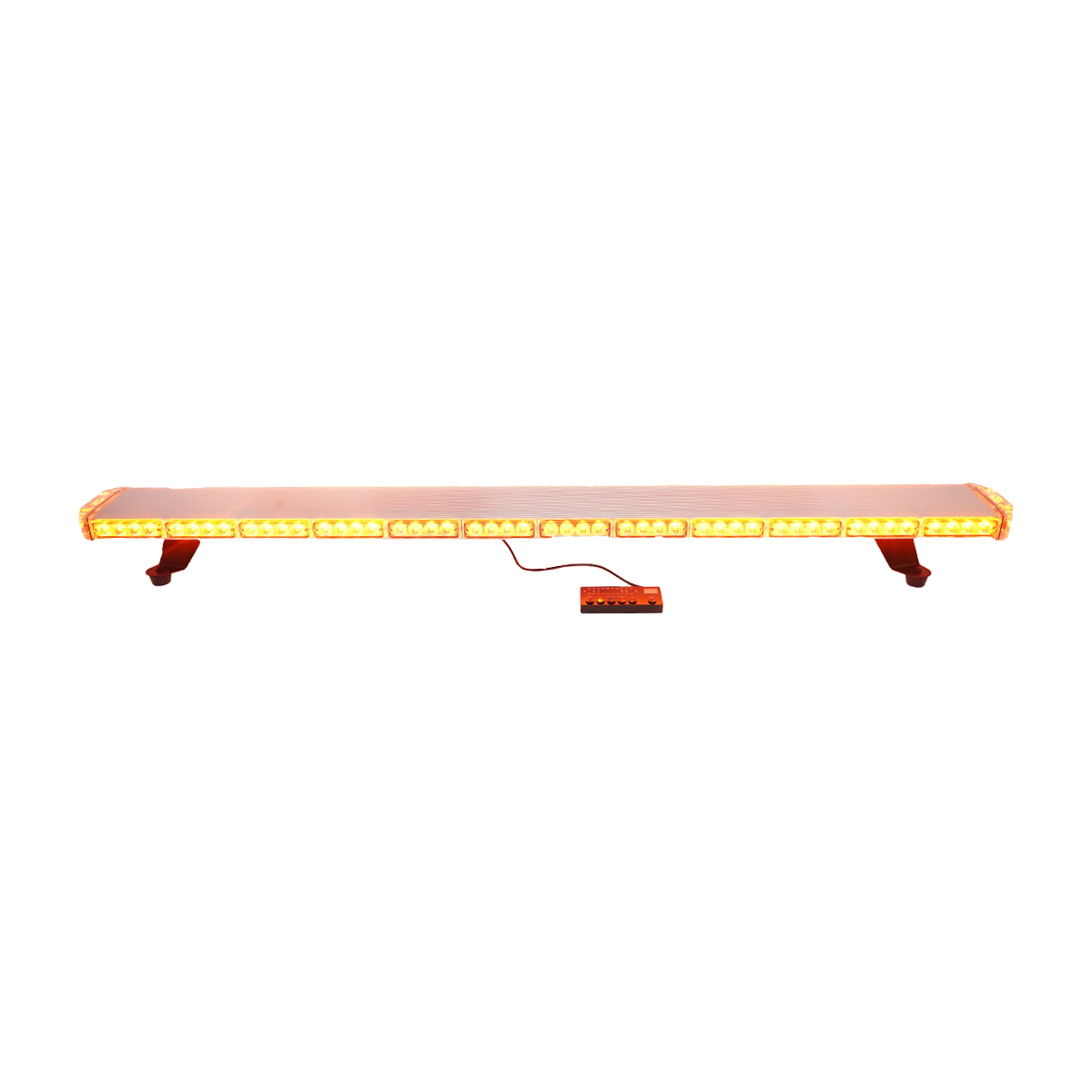 Rampa luminoasa girofar 12V cu 26 module lumina galbena 1440x143x43mm Breckner Germany - imagine 3