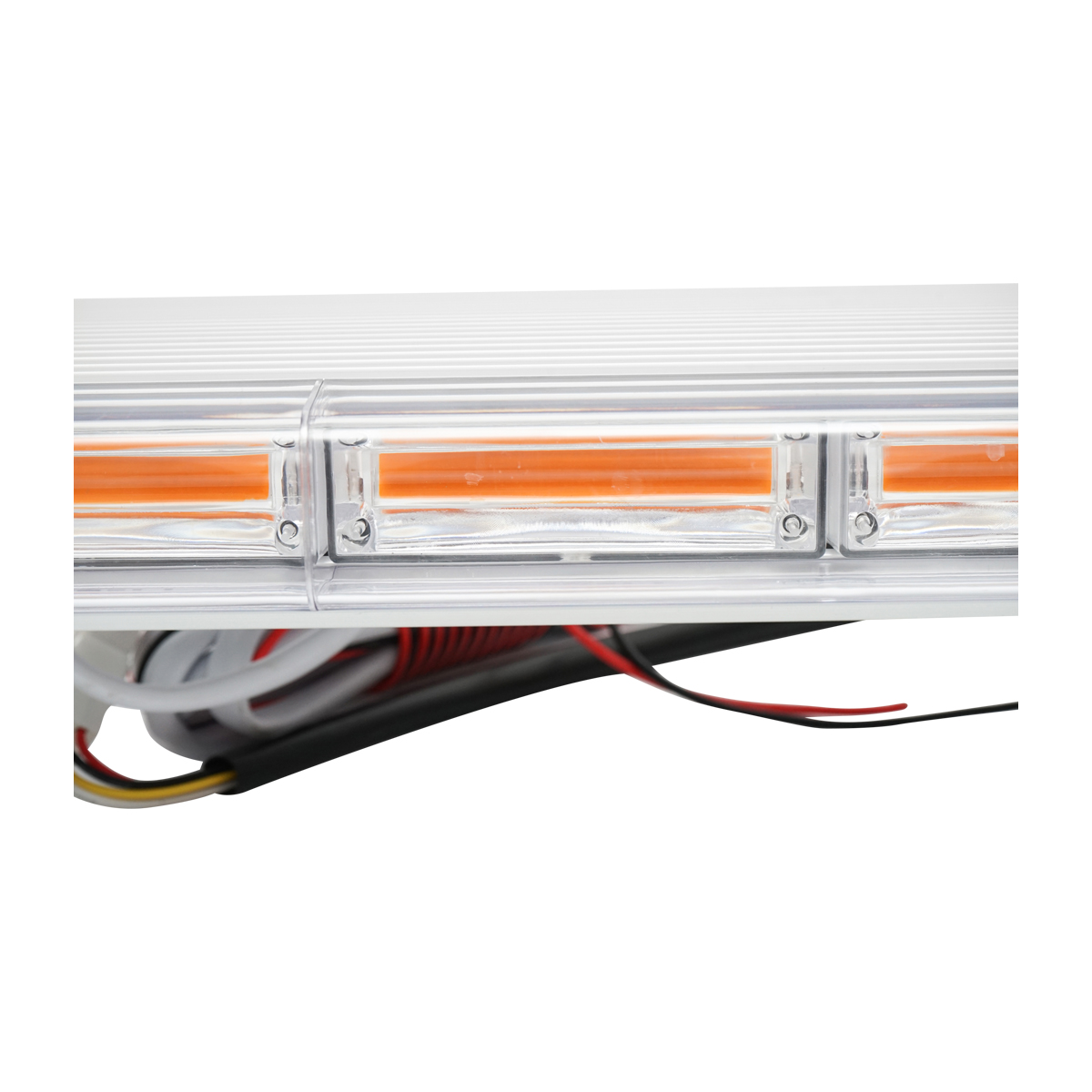 Rampa luminoasa girofar 12V cu 22 module lumina galbena 1180x210x64mm Breckner Germany - imagine 7