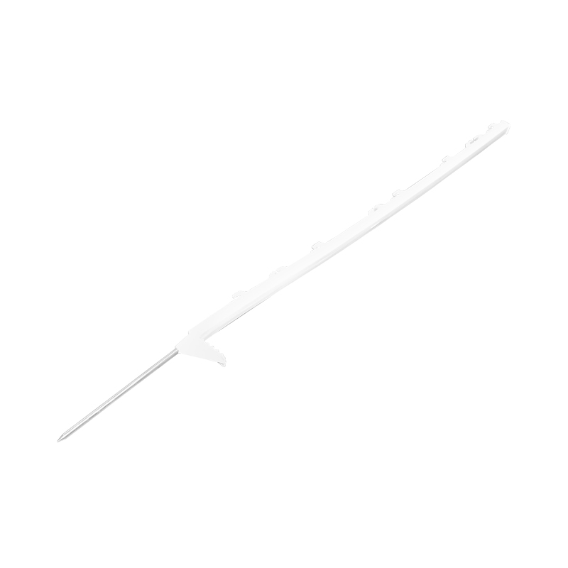 Stalp din plastic 1110mm alb pentru fir gard electric Breckner Germany - imagine 3