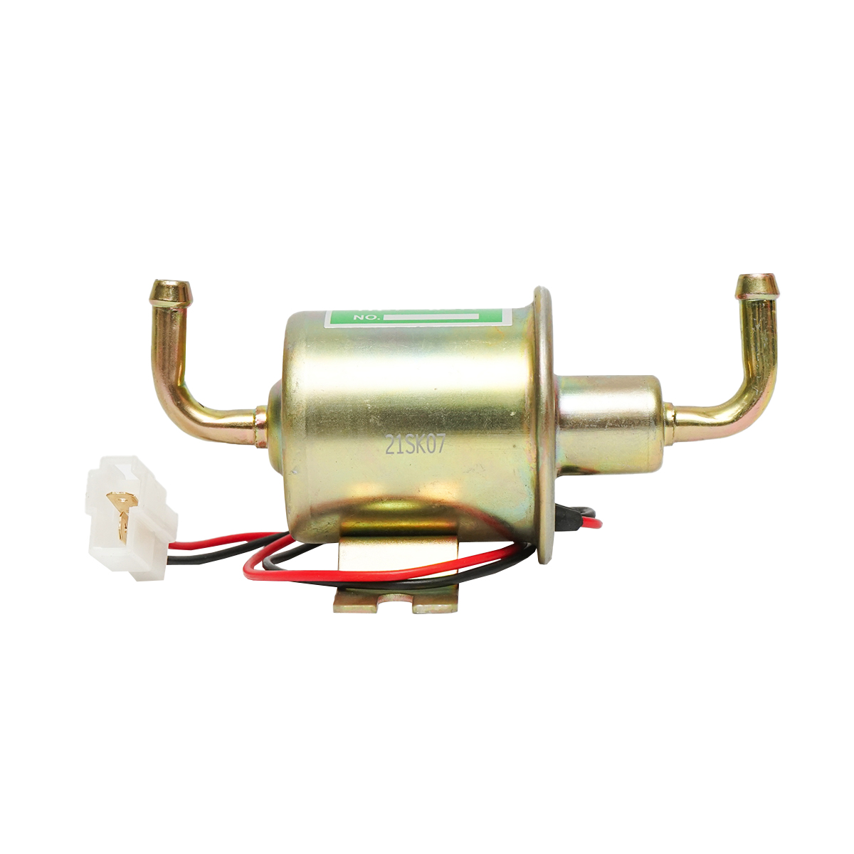 Pompa alimentare electrica universala 12V cot 90 grade, L=130mm, fi 8mm pentru motorina/benzina OEM YK-3065, HEP-02A - imagine 3