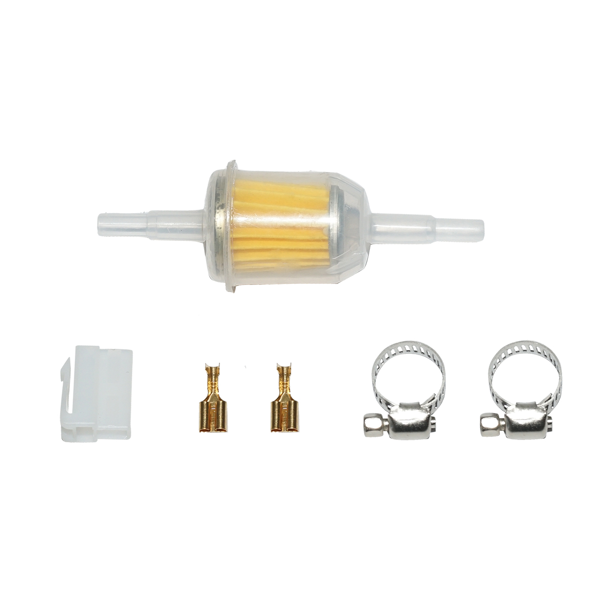 Pompa alimentare electrica universala cu filtru incorporat, 12V, L=145mm, fi 8mm pentru motorina/benzina OEM YK-3118, HEP-02A - imagine 4