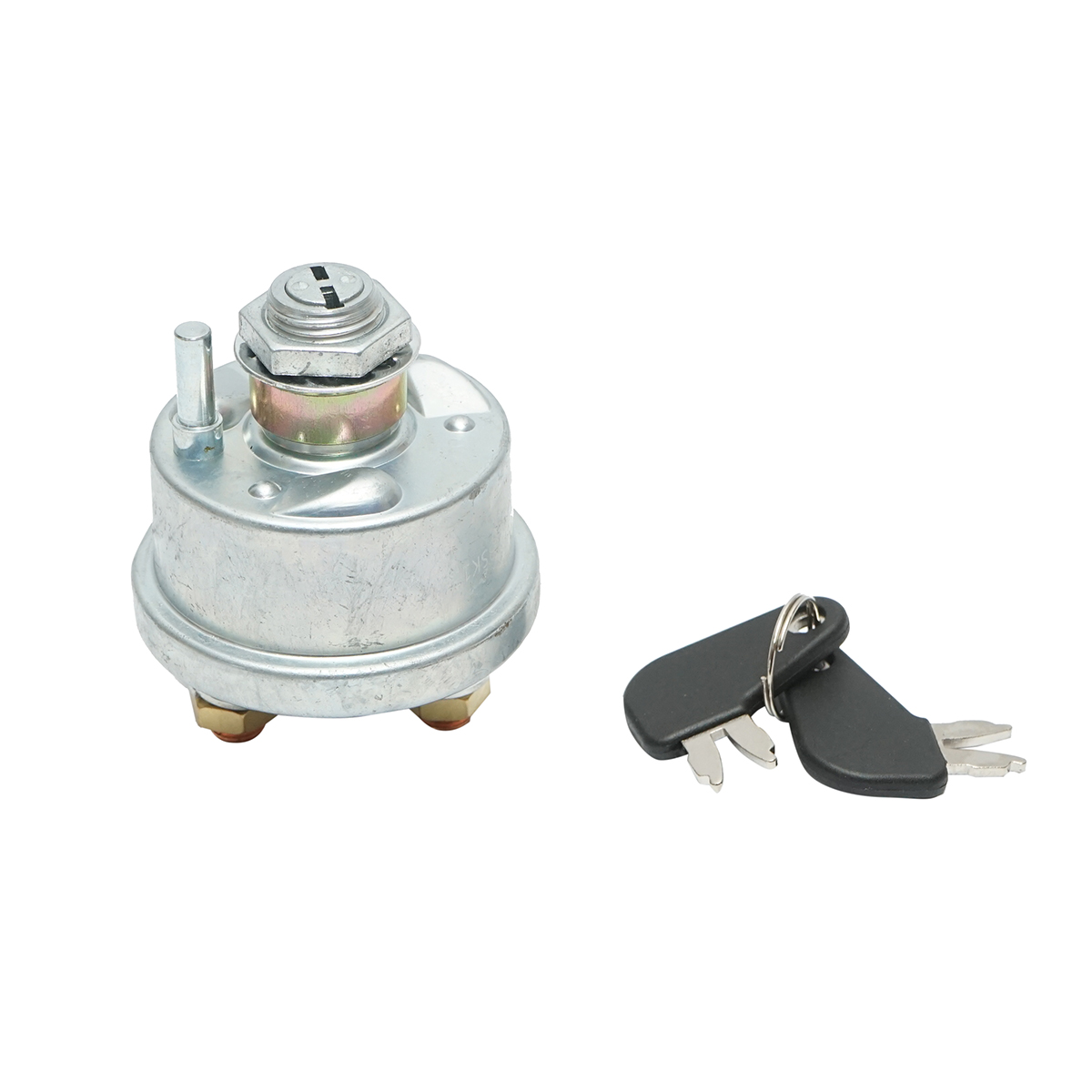 Contact pornire cu cheie 24V, fi 67mm, conector din cupru M10, filet prindere fi 18mm pentru Caterpillar OEM 7N0718