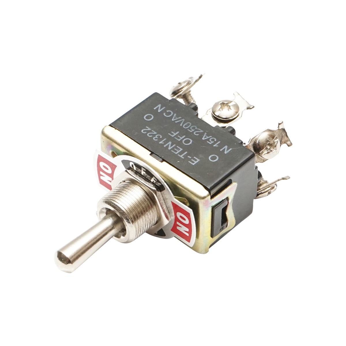 Intrerupator/comutator universal 12V/6-10A cu 4 pini, 34x20mm, filet de prindere fi 12mm Breckner Germany - imagine 2