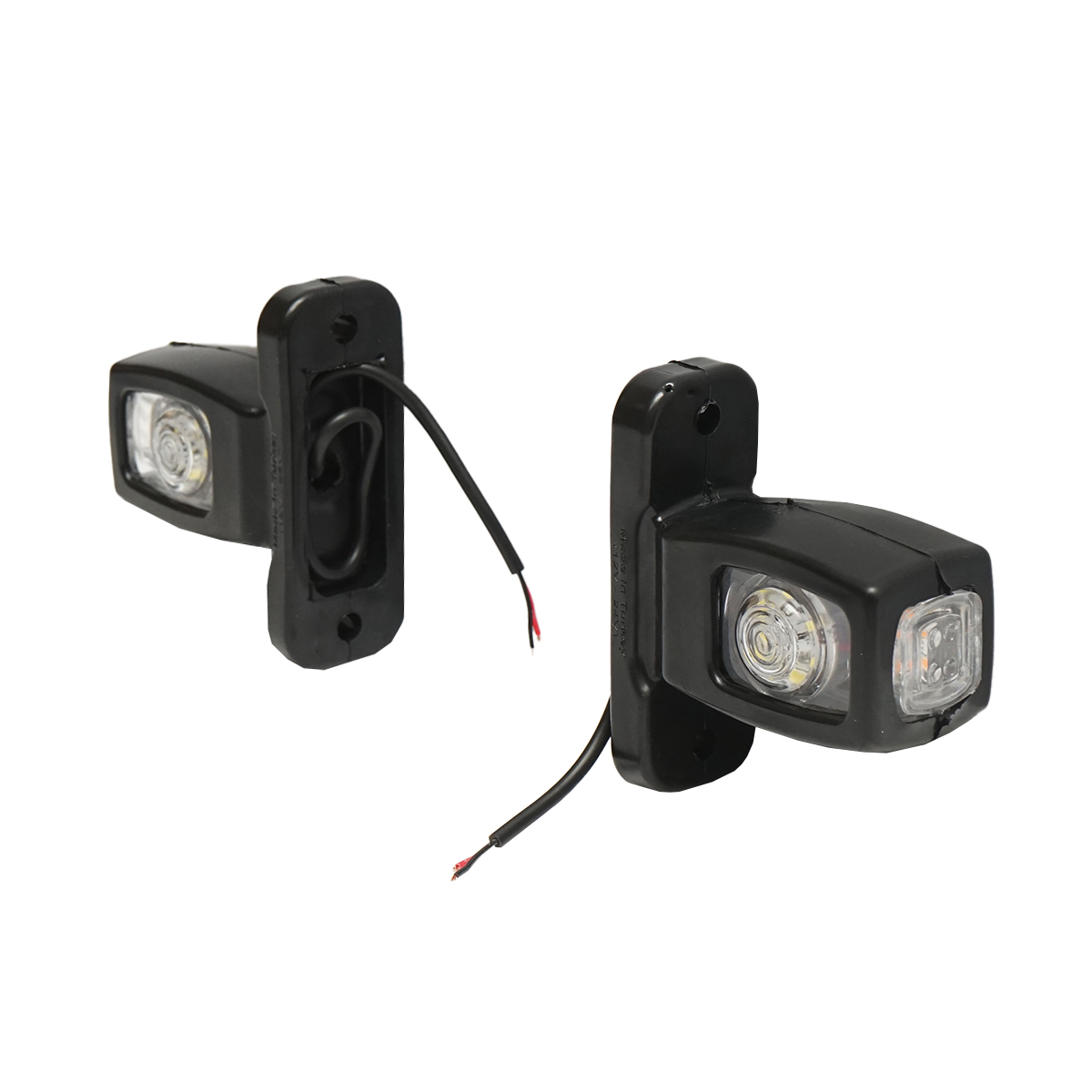 Lampi laterale de gabarit cu LED 12/24V, rosu-alb-galben Breckner Germany - imagine 2
