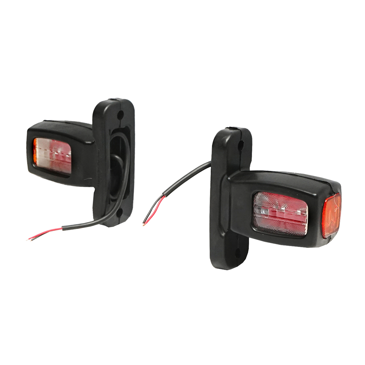 Lampa laterala de gabarit cu LED 12/24V, rosu-alb-galben - imagine 2