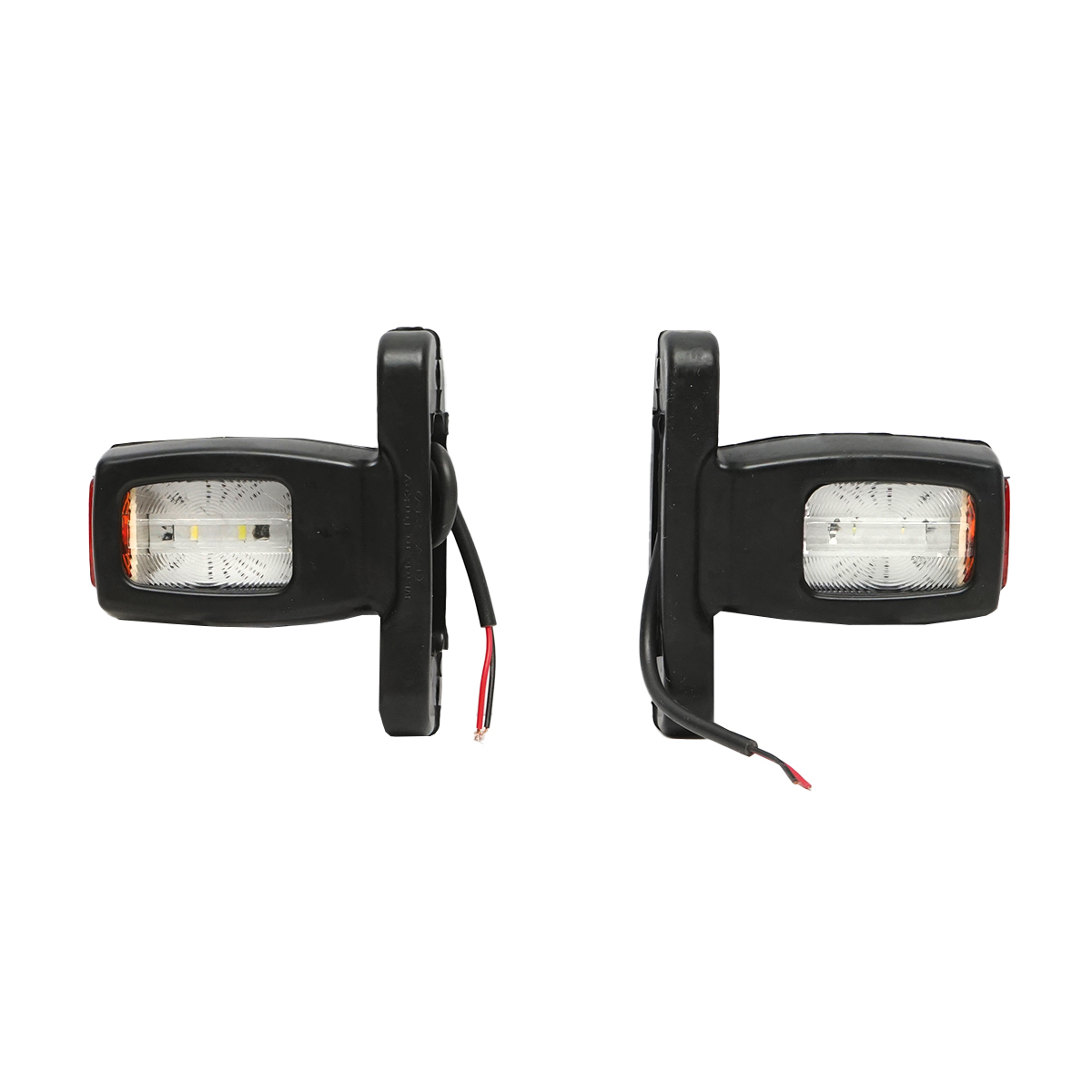 Lampa laterala de gabarit cu LED 12/24V, rosu-alb-galben - imagine 3