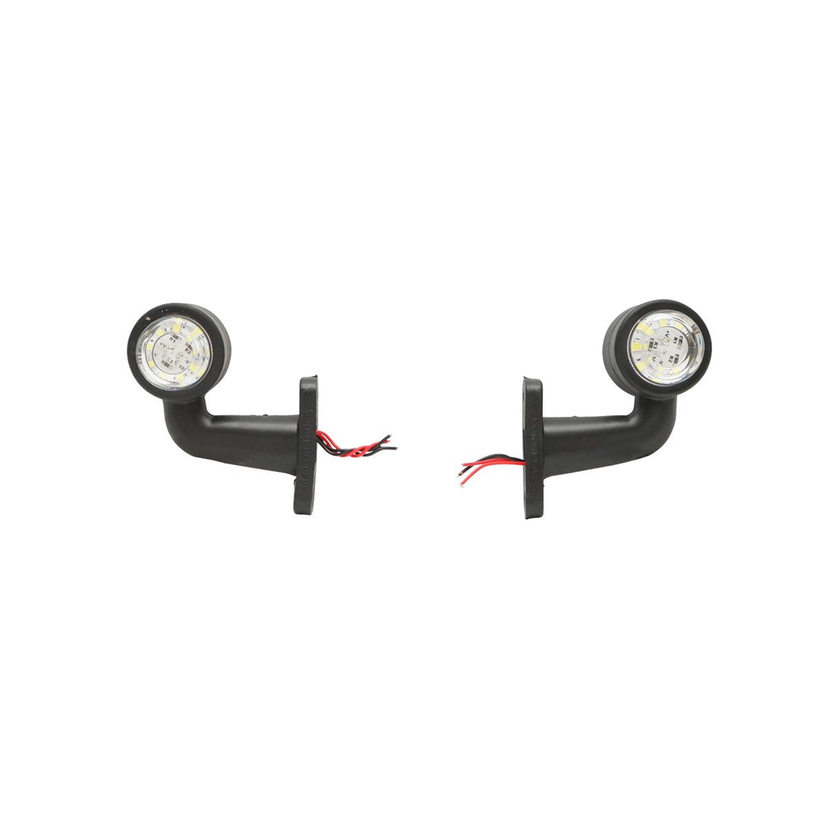 Set lampi laterale de gabarit cu LED 12/24V, rosu-alb FR0103 Breckner Germany - imagine 2