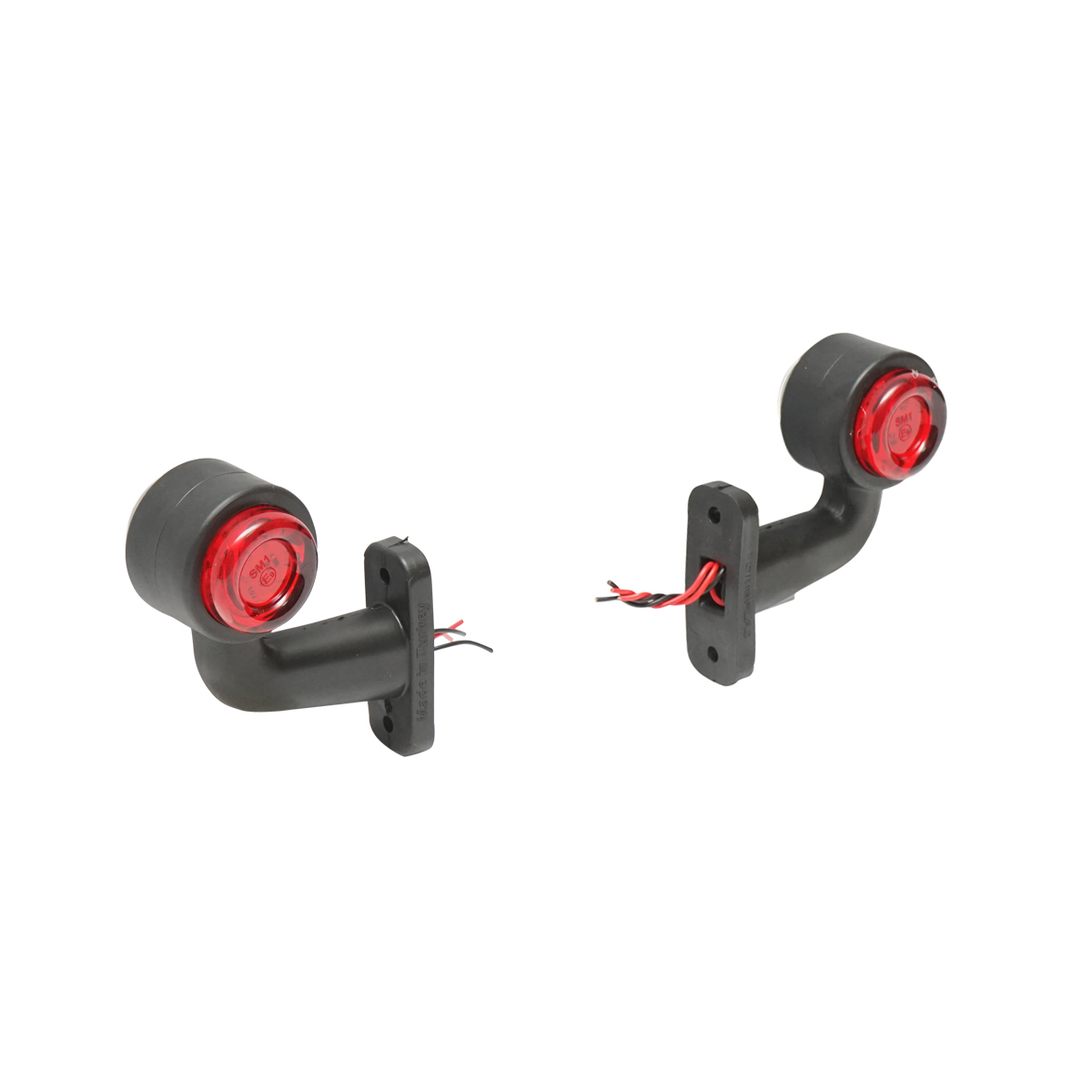Set lampi laterale de gabarit cu LED 12/24V, rosu-alb FR0103 Breckner Germany - imagine 3