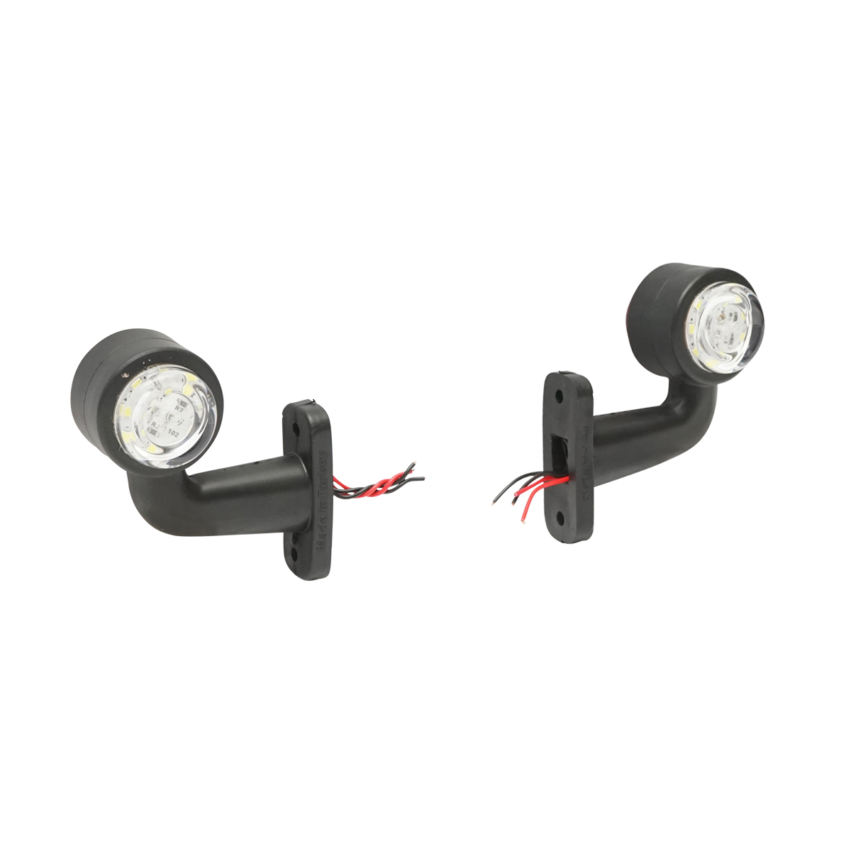 Set lampi laterale de gabarit cu LED 12/24V, rosu-alb FR0103 Breckner Germany - imagine 4