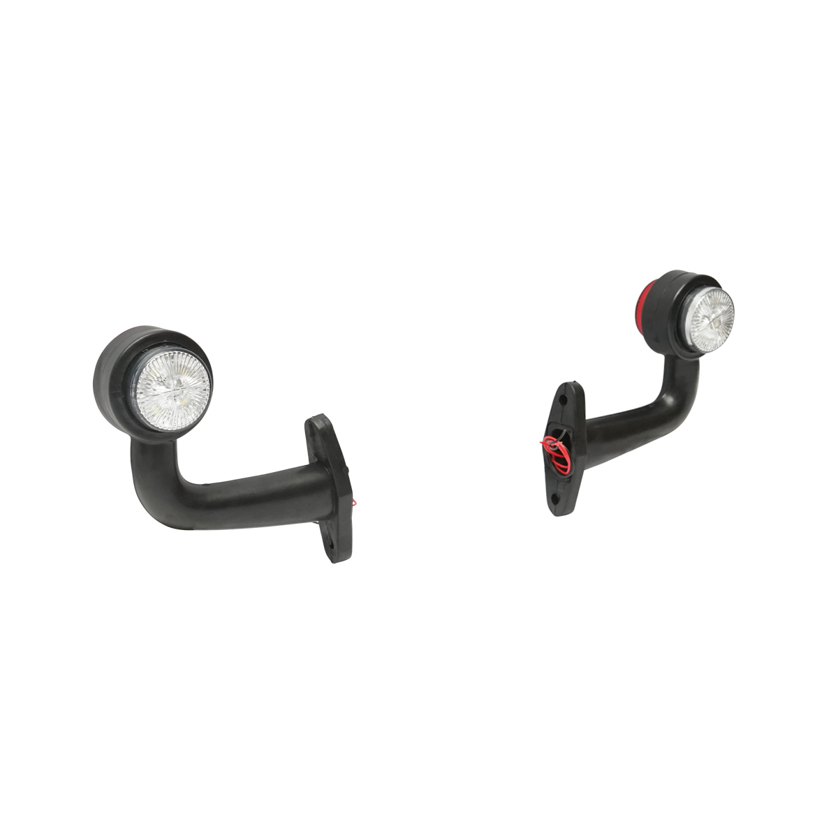 Set lampi laterale de gabarit cu LED 12/24V, rosu-alb FR0115 Breckner Germany - imagine 4