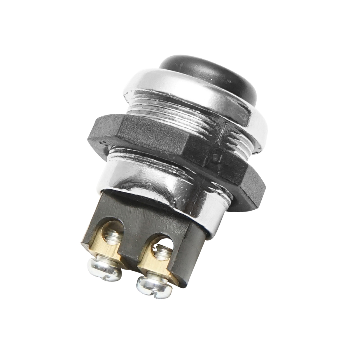 Buton pornire metalic cu revenire 12-24V DC/10A, 125-250V AC/2A Breckner Germany - imagine 3