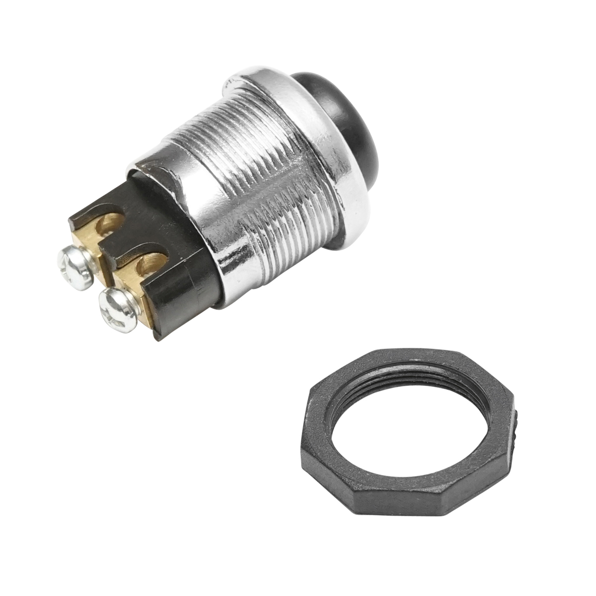 Buton pornire metalic cu revenire 12-24V DC/10A, 125-250V AC/2A Breckner Germany - imagine 4