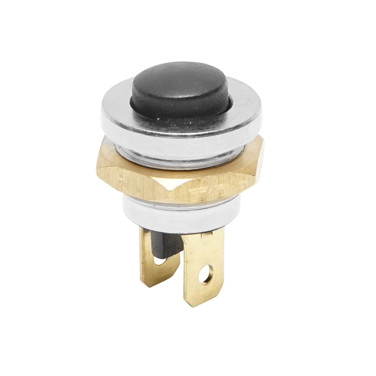 Buton pornire metalic cu revenire 12-24V DC/10A, 125-250V AC/2A Breckner Germany