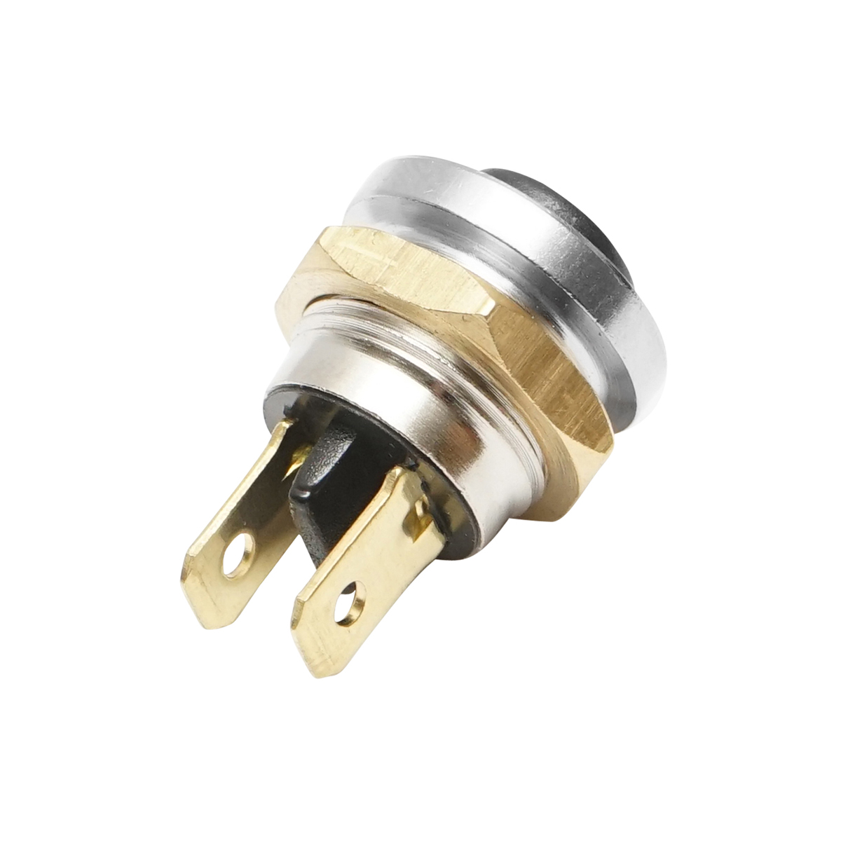 Buton pornire metalic cu revenire 12-24V DC/10A, 125-250V AC/2A Breckner Germany - imagine 3