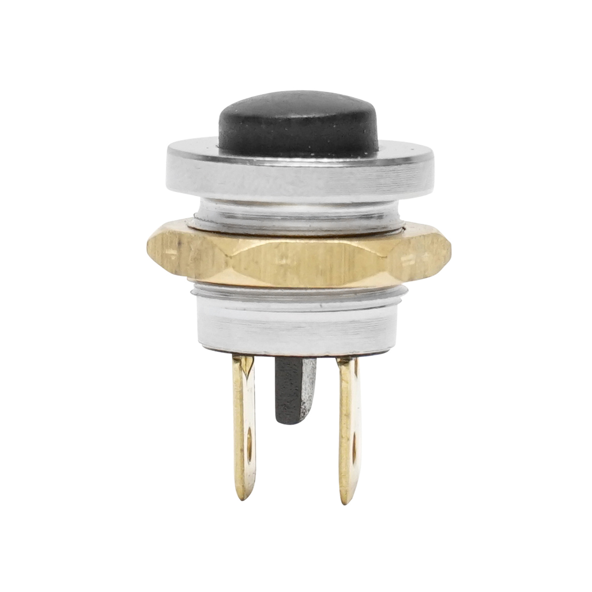 Buton pornire metalic cu revenire 12-24V DC/10A, 125-250V AC/2A Breckner Germany - imagine 2
