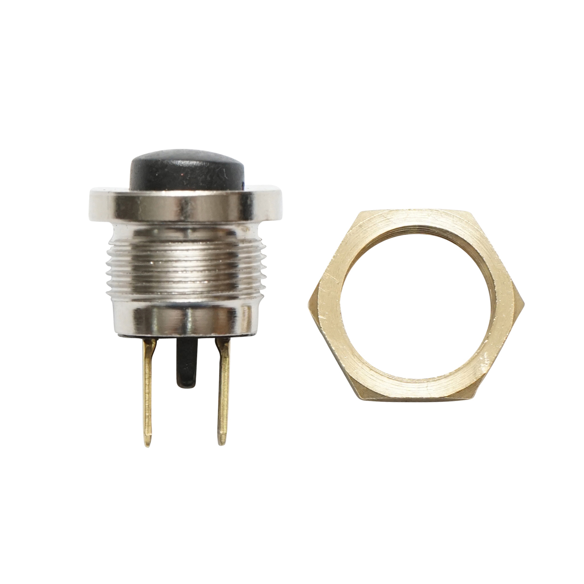Buton pornire metalic cu revenire 12-24V DC/10A, 125-250V AC/2A Breckner Germany - imagine 5