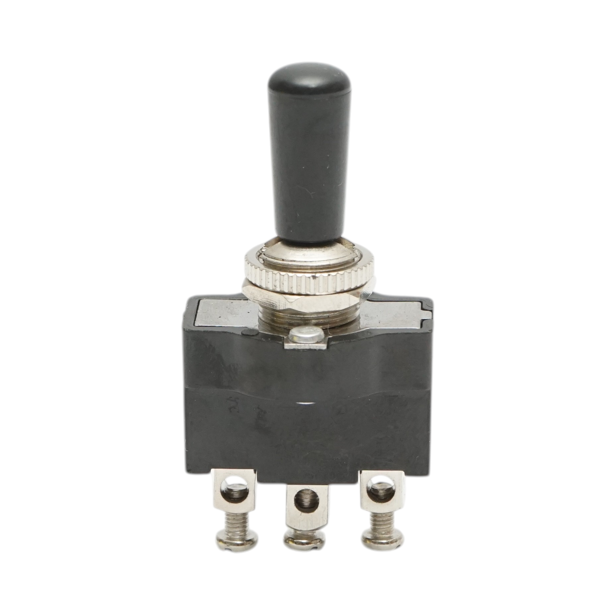 Comutator 3 pozitii 12-24V DC/10A, 125-250V AC/2A, maneta plastic, prindere metalica Breckner Germany