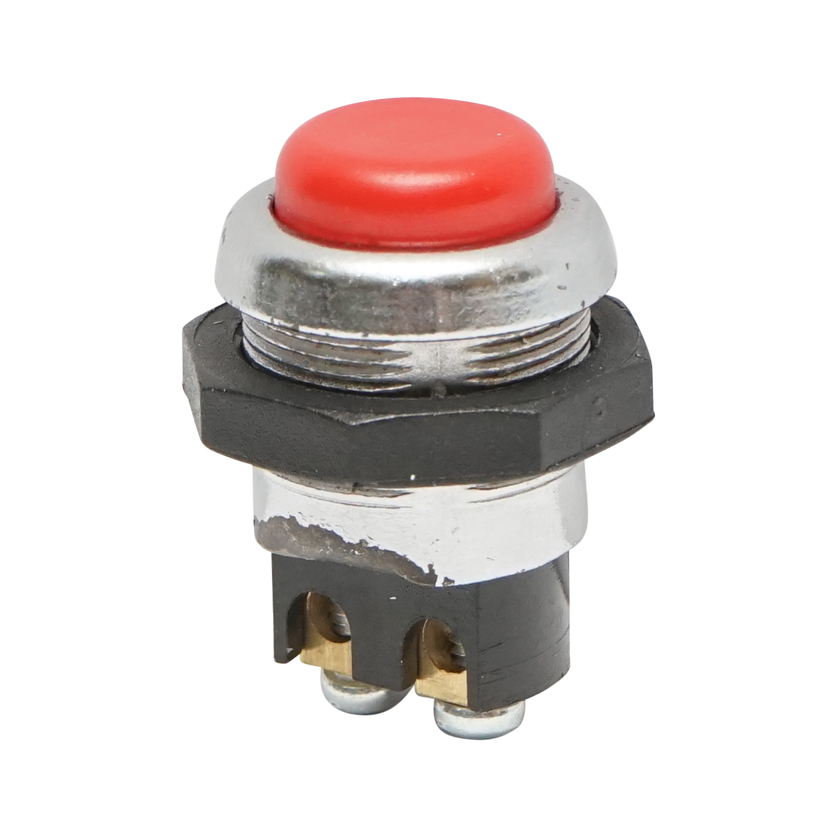 Buton pornire metalic cu revenire 12-24V DC/10A, 125-250V AC/2A Breckner Germany