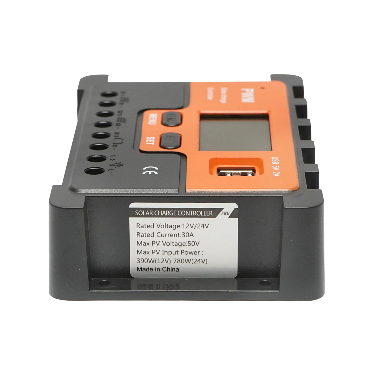 Regulator tensiune pentru panou solar 30A 12V/24V 2X port USB 5V/2A Breckner Germany - imagine 5