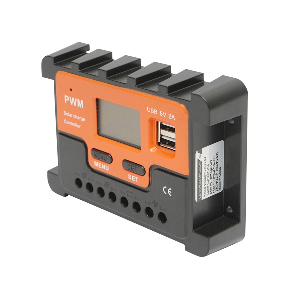 Regulator tensiune pentru panou solar 10A 12V/24V 2X port USB 5V/2A Breckner Germany - imagine 3