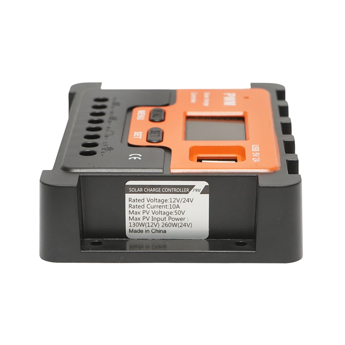 Regulator tensiune pentru panou solar 10A 12V/24V 2X port USB 5V/2A Breckner Germany - imagine 6