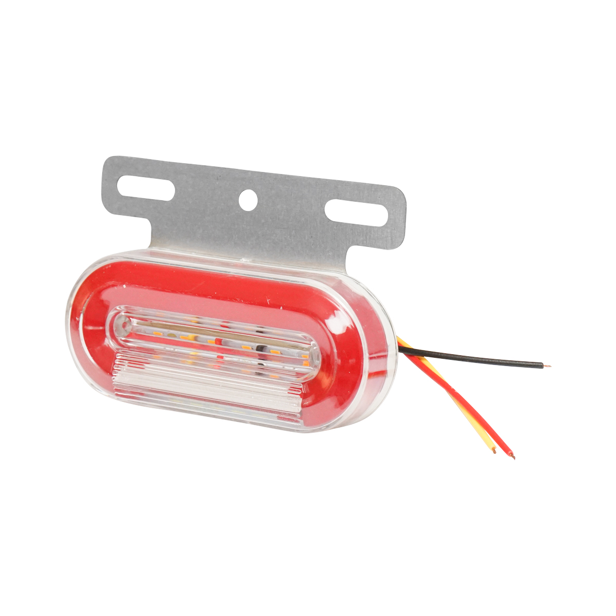 Lampa laterala de gabarit rosu-alb cu 6 LED-uri 24V Breckner Germany - imagine 2
