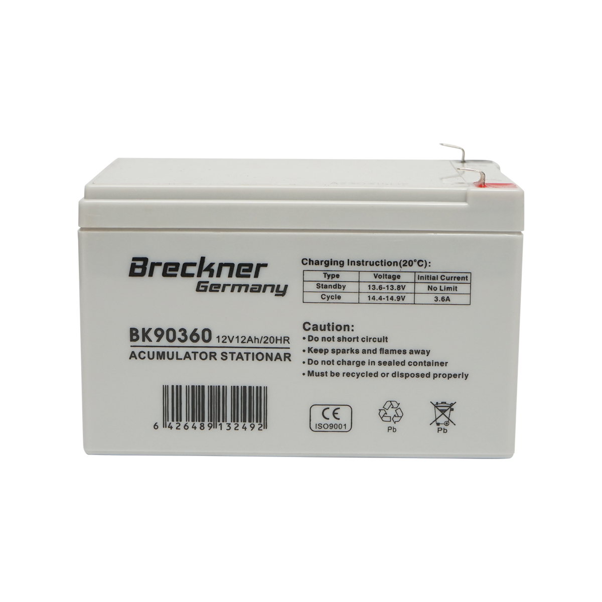 Baterie sistem solar cu gel 12V 12Ah 20HR, 152x99x96x102mm FC12-12 Breckner Germany
