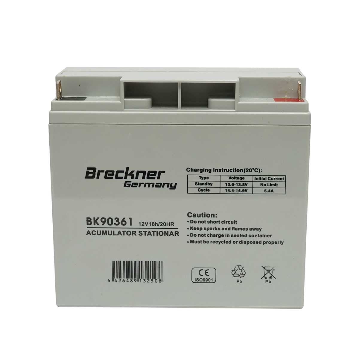 Baterie sistem solar cu gel 12V 18Ah, 181x77x167x167mm L1, FC12-18 Breckner Germany