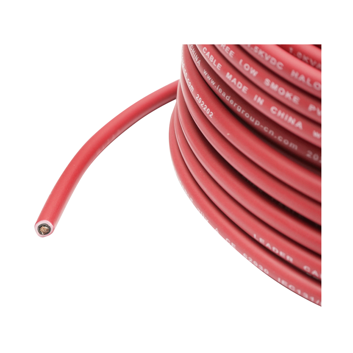 Cablu panou solar 4mmx20m rosu  1.5KV, H1Z2Z2-K Leader - imagine 3