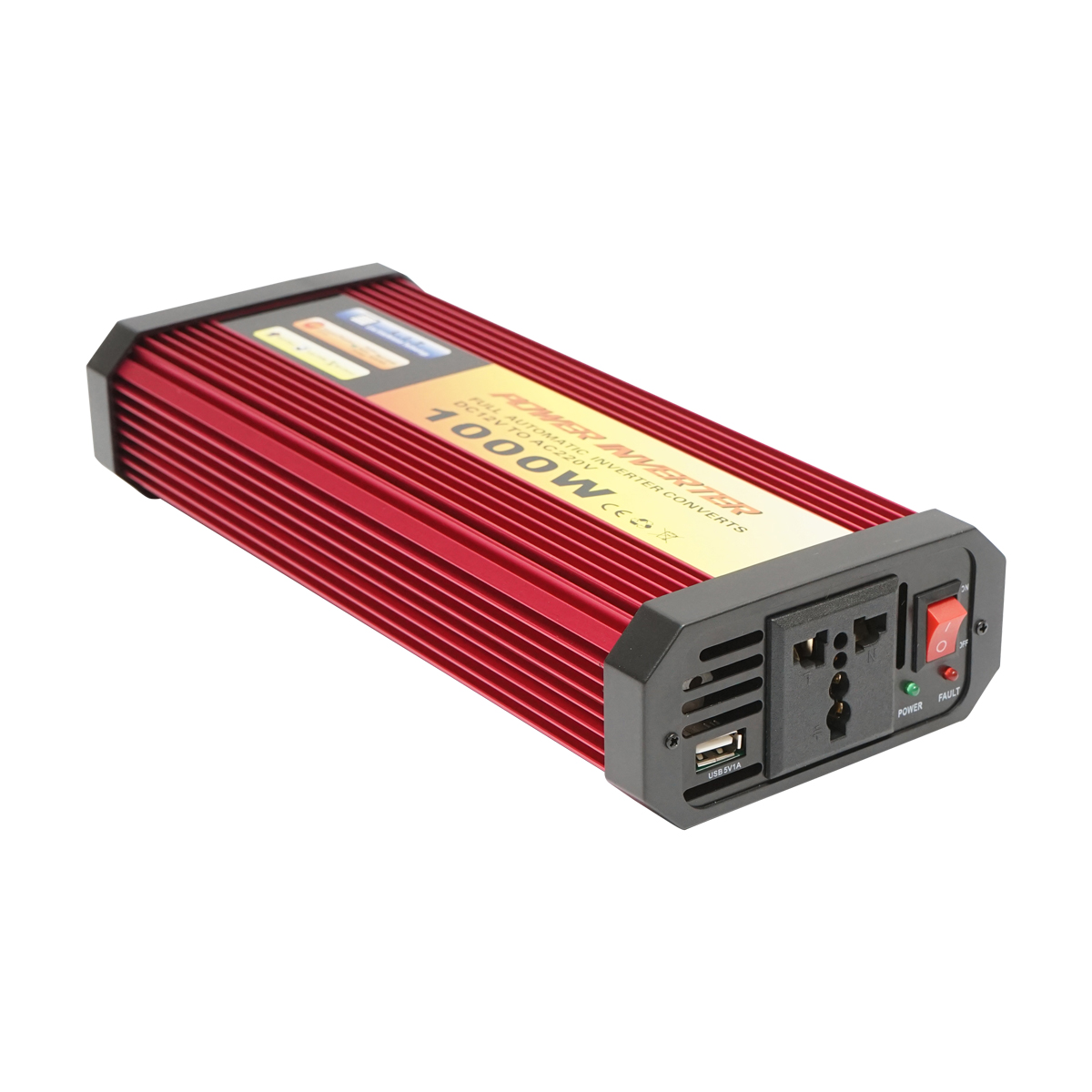 Invertor tensiune 12V-220V 1000W cu USB Breckner Germany - imagine 2
