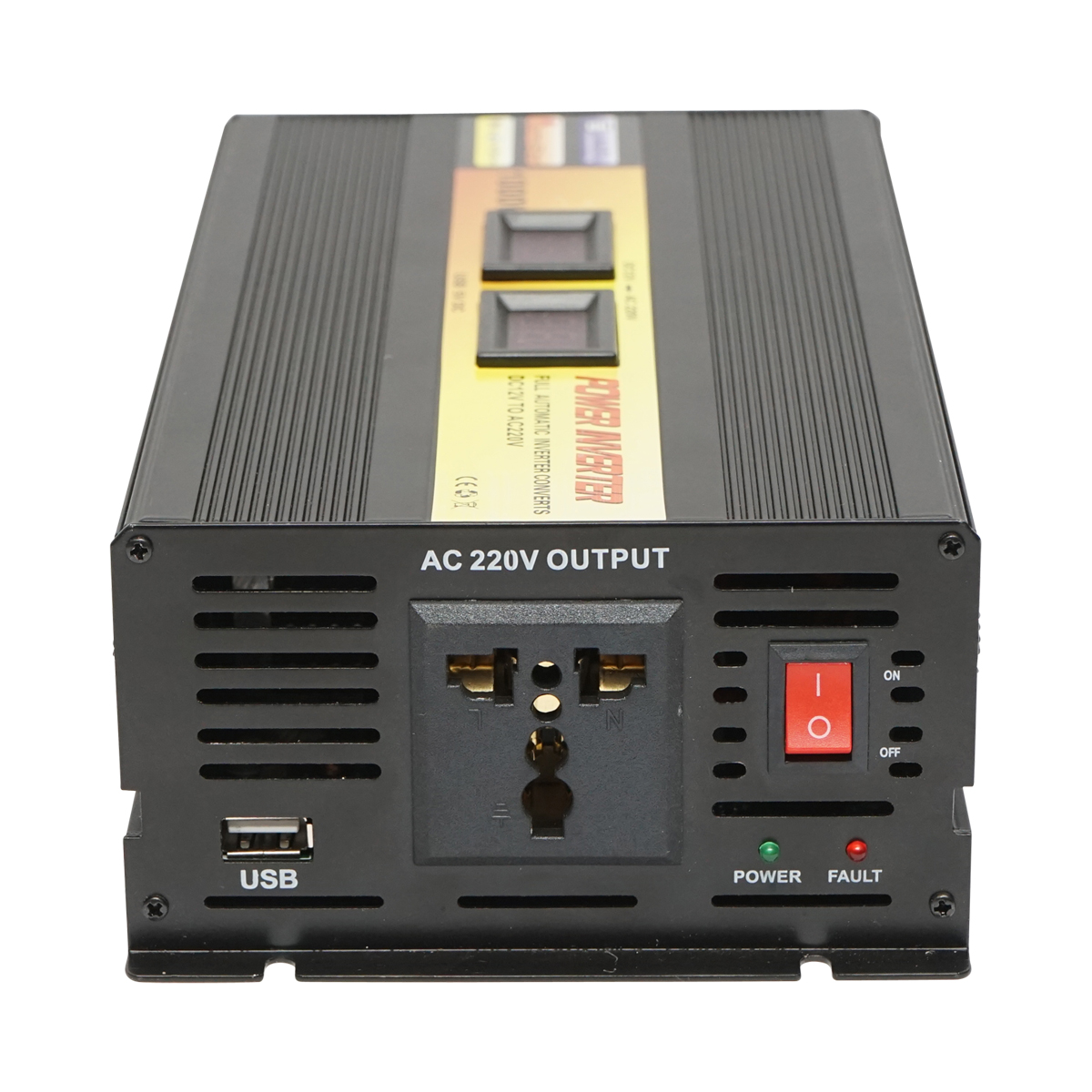 Invertor tensiune 12V-220V 1000W LCD cu USB Breckner Germany - imagine 3