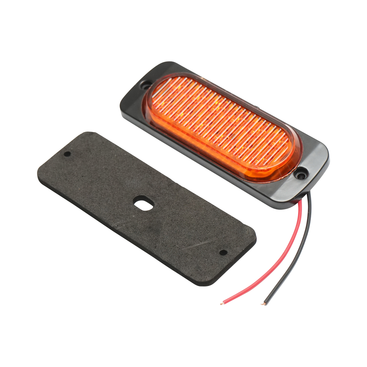 Lampa laterala stroboscopica LED galbena 116mm 12-24V  FR1278Y Breckner Germany - imagine 2