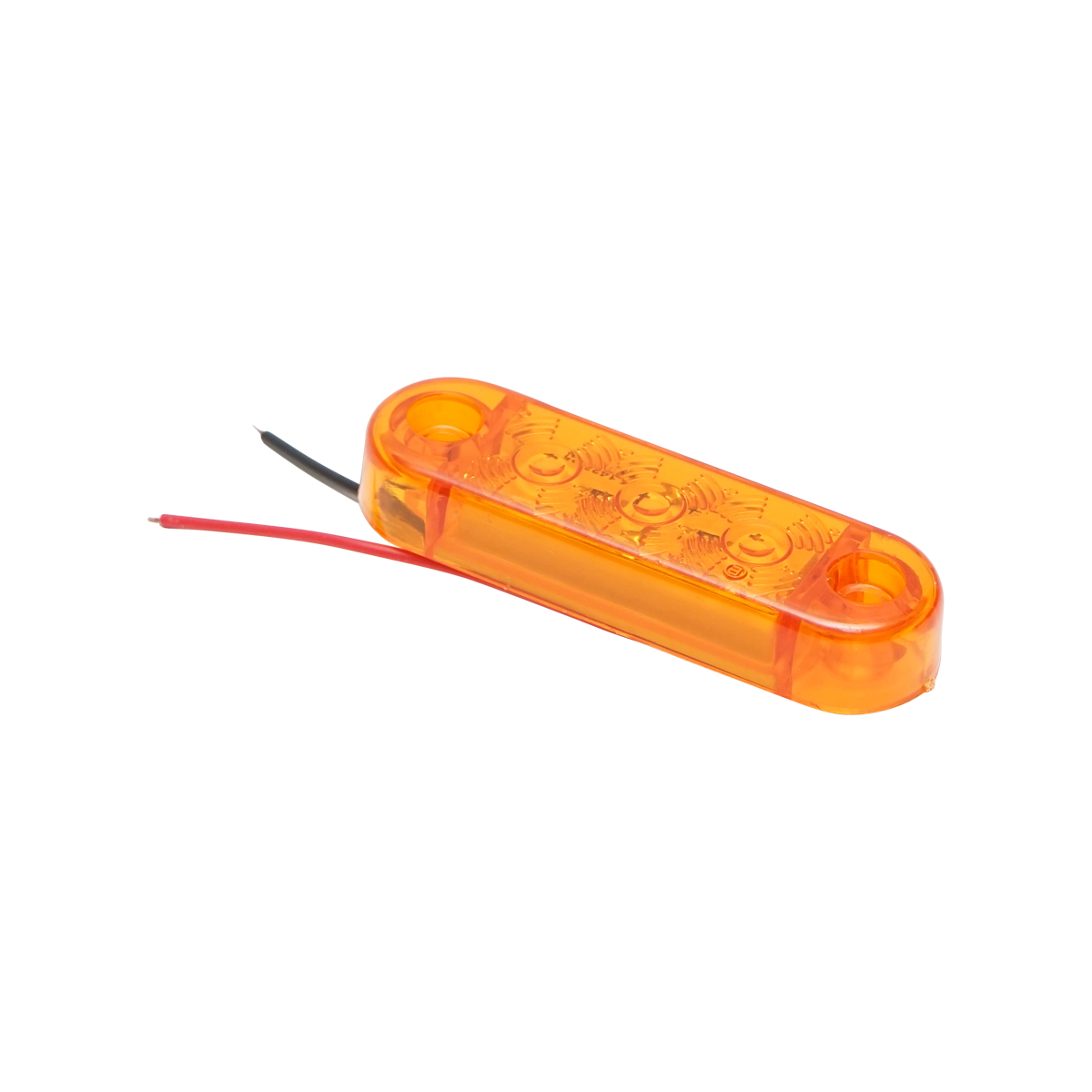 Lampa gabarit laterala ovala LED 12-24V galbena 3 LED-uri 70x21x10.5mm Breckner Germany - imagine 4